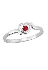 superb small january birthstone baby ring